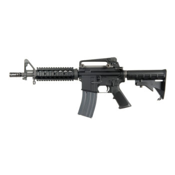 WE M4 CQBR Open Bolt GBB Rifle – Black – Airsoftlocker.com